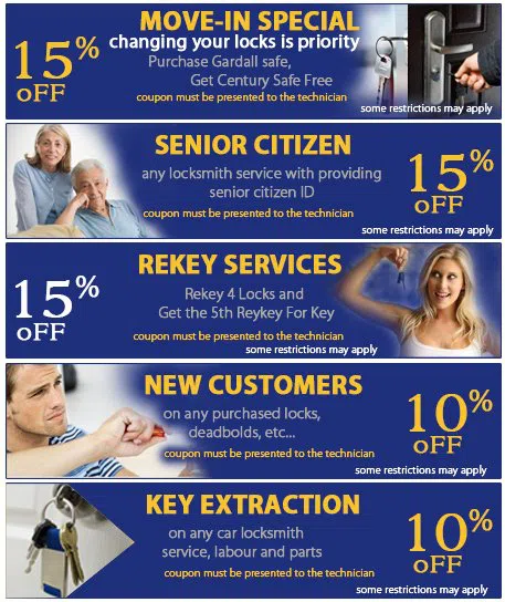 Torrance Locksmith, Torrance, CA 310-955-5858 - coupon13-set-five